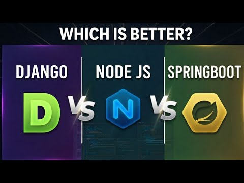 Django vs Node.js vs Spring Boot Explained 👍 | Which Backend Should You Learn in 2026?