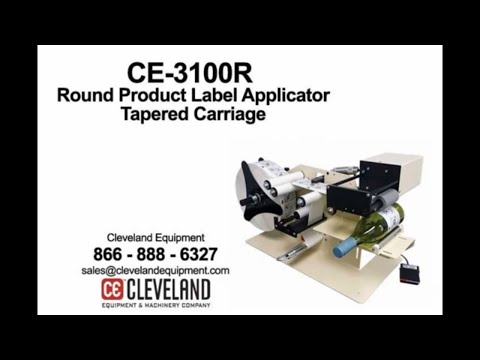 CE 3100R Round Product Label Applicator Tapered Carriage