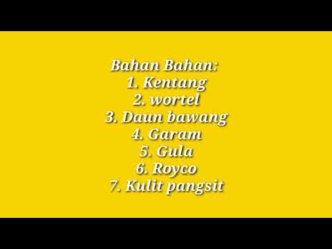 TUGAS PKWU ~ Membuat modifikasi makanan khas daerah Nabati 