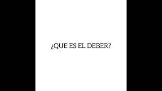 ¿Qué es un deber ejemplo?