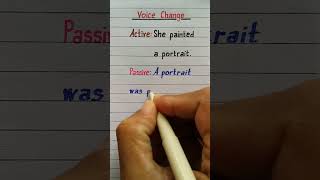 Voice Change Active And Passive Simple Past Tense Past Indefinite Tense  