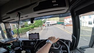 POV DRIVE SCANIA R450 GREENFORD THINY ROADS OF LONDON TRUCKDRIVER UK #95 ASMR