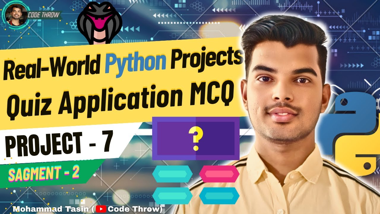 Python Quiz App Tutorial Part 2 | Display Questions & Validate Answers ...