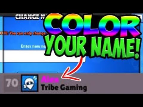 2019 How To Add Color To Your Name In Brawl Stars Youtube - how to change color name on brawl stars