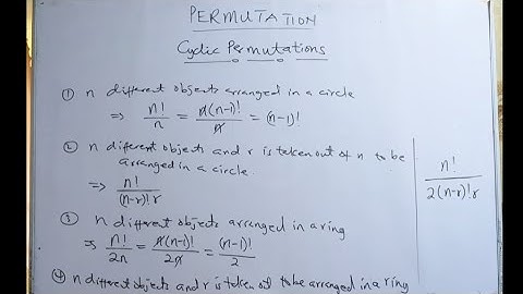 Cyclic Permutations.