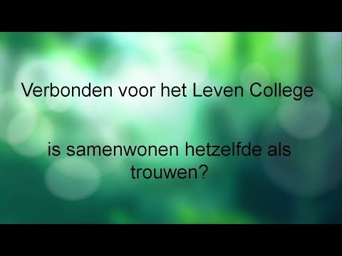 Video: Huwelijk, Samenwonen