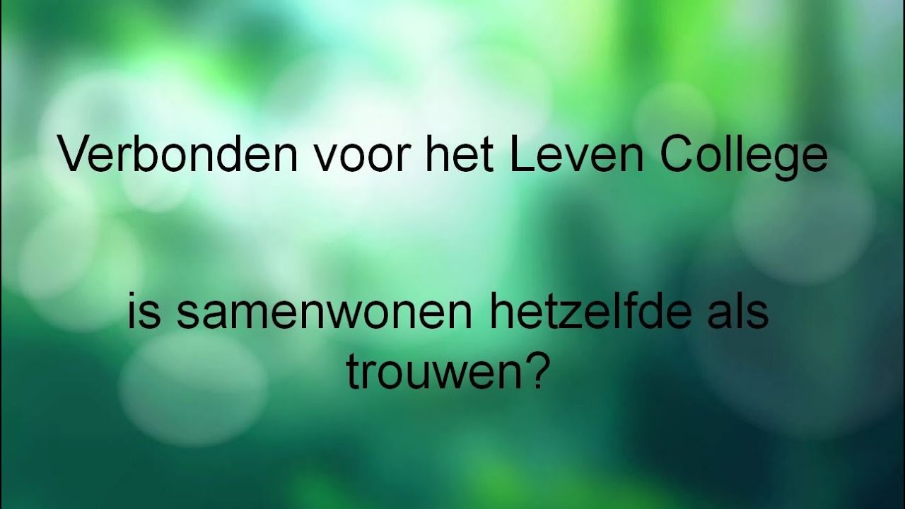 19 Is Samenwonen Hetzelfde Als Trouwen YouTube 19-is-samenwonen-hetzelfde-als-trouwen-youtube