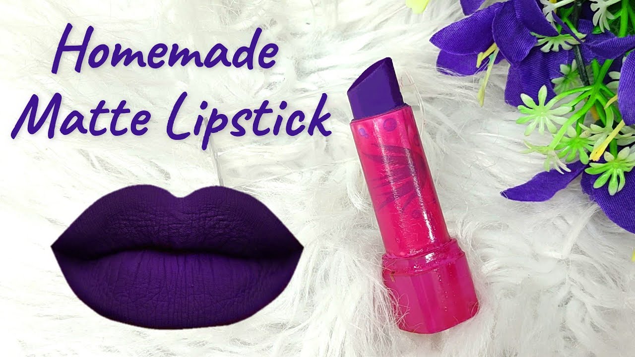 How to make purple lipstick at home||homemade purple colour lipstick||homemade lipstick||Sajal Malik