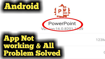 Fix Power Point App Not Working in Android Problem Solved 2023
