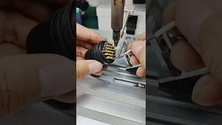 Semi automatic professional soldering iron demo 💪.#industrial #automation #technology #satisfying