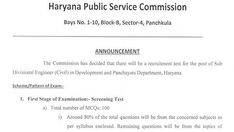 ✅ HPSC SDE Civil Syllabus and Exam Pattern Released, Check Now 👇