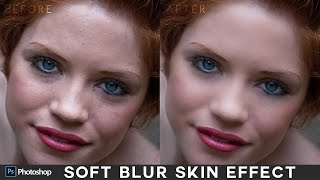 Smooth Skin With Soft Blur Effect in photoshop - Simple Skin Retouching Tutorial screenshot 3