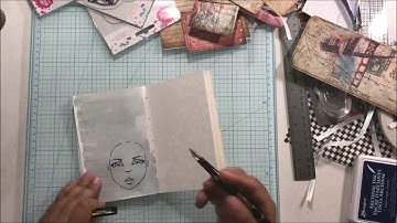 Watercolor Travelers Notebook Art Journal Process