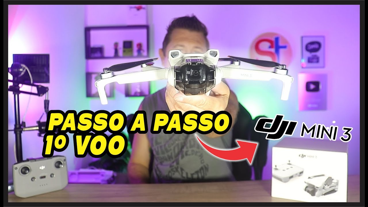 Unboxing e Configuração Completa DRONE DJI MINI 3 - Passo a Passo para ...