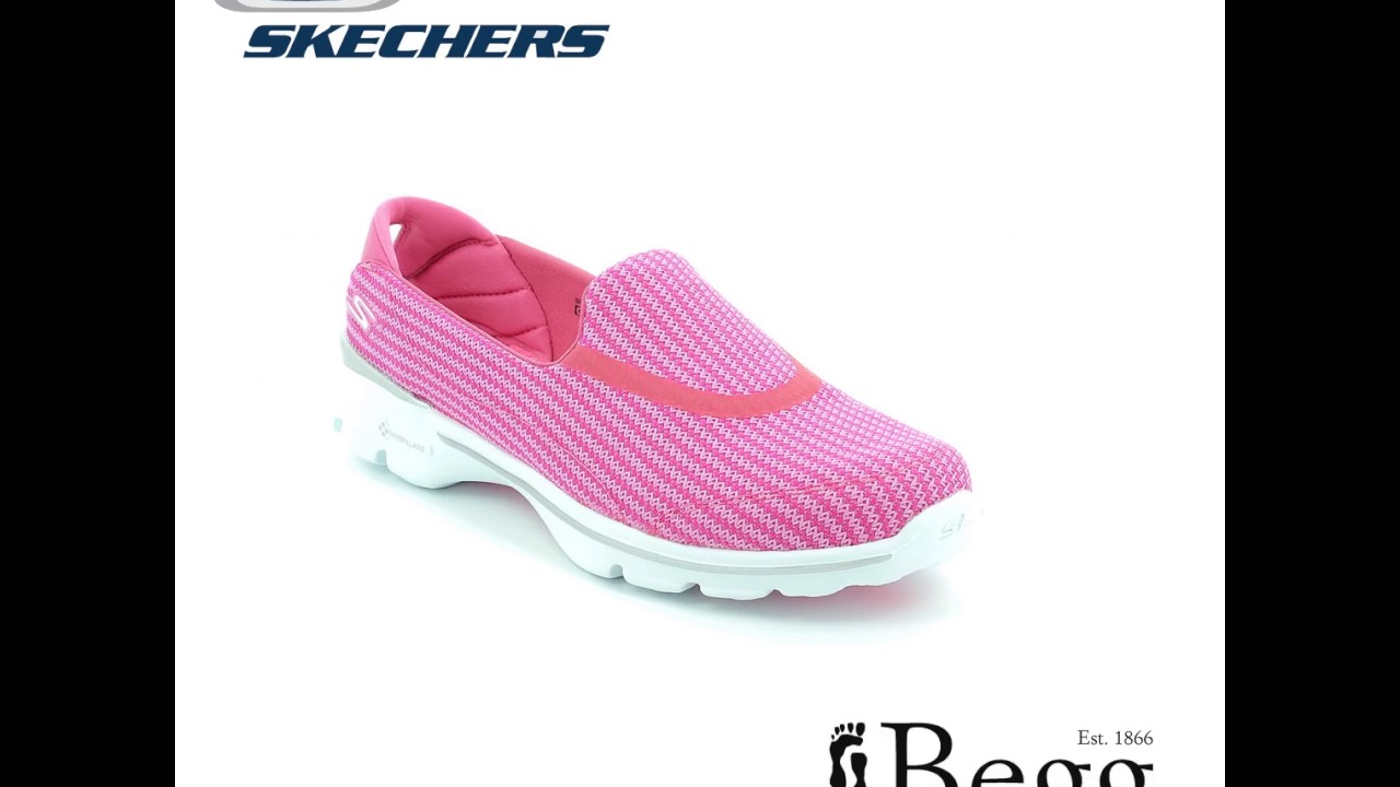 Skechers Go Walk 3 13980 HPK Hot Pink trainers