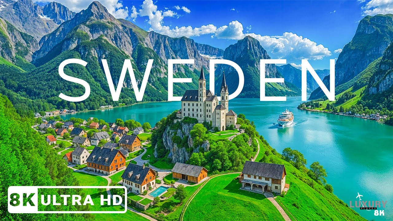 Sweden 8K UHD – Nordic Forests, Crystal Lakes & Tranquil Countryside Escapes with Relaxing Music