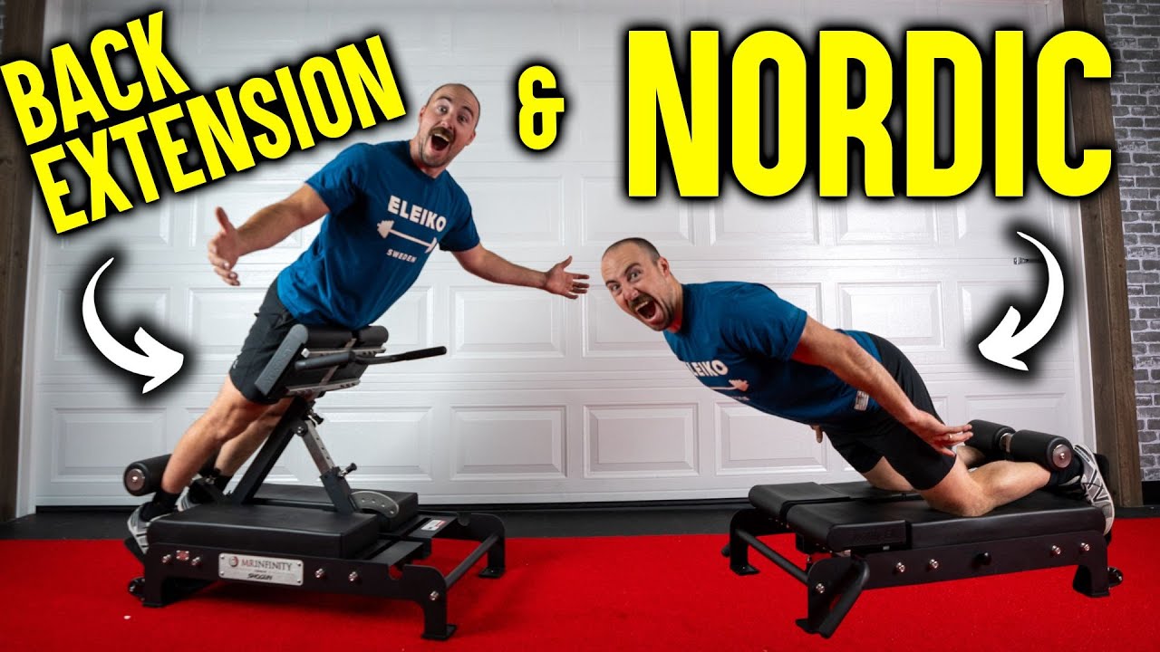 The 2-in-1 Nordic & Back Extension Machine for Home Gyms! 