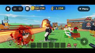 Zuza Game — Пробую новую игру: кормить животных на ферме. #roblox #feedandfarmanimal