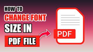 How to change font size and font style in a pdf document