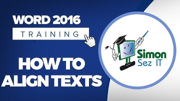 How to Align Text in Microsoft Word 2016