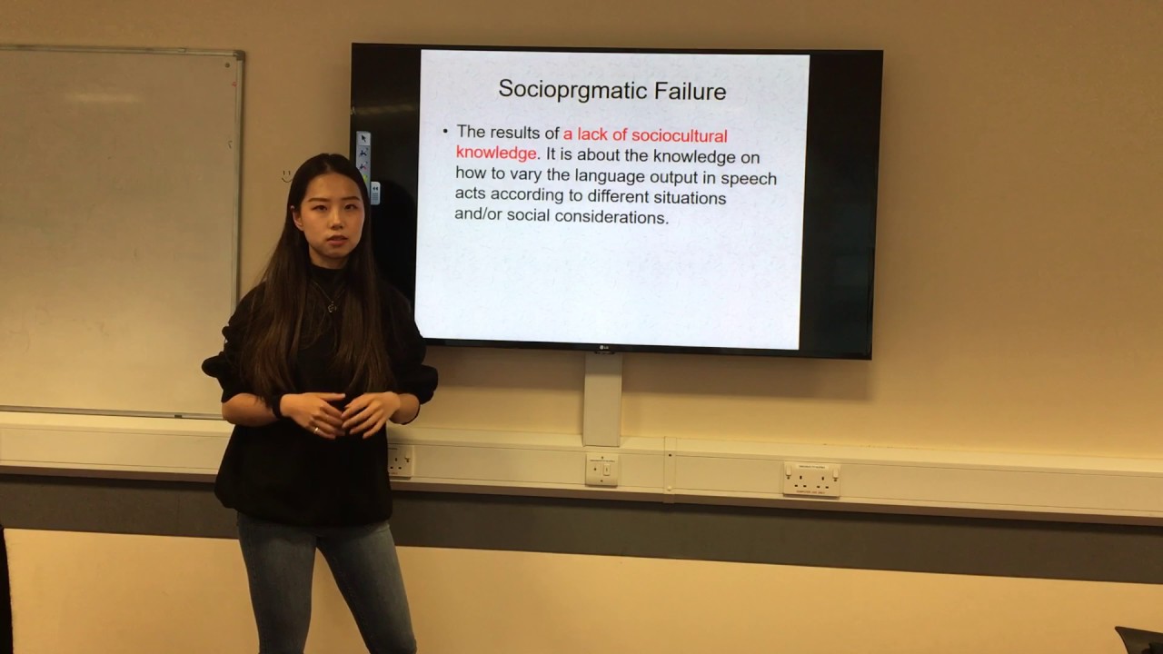 LING6028- Pragmatic Failure in Intercultural Communication