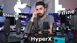 İŞ/OYUN/YAYIN İÇİN HANGİ MİKROFON ALINIR? 'HyperX vs Fifine vs Steelseries / 9 MİKROFON KIYASLAMASI'