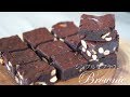 簡単なチョコブラウニーの作り方/fudgy brownie chocolate cake recipe asmr