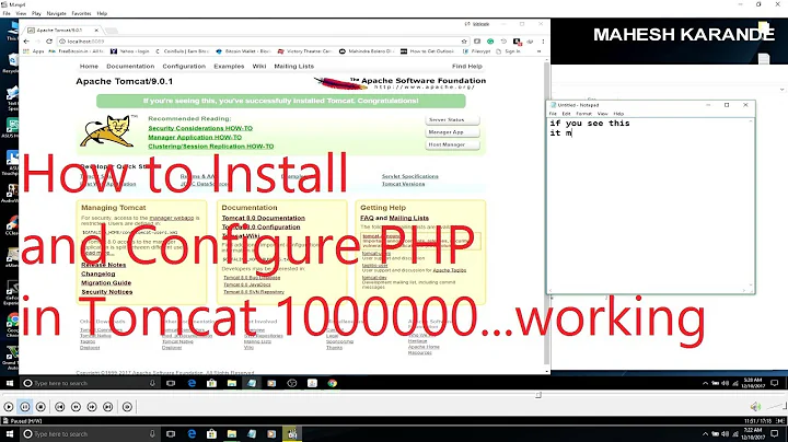 How to Install and Configure PHP in Tomcat