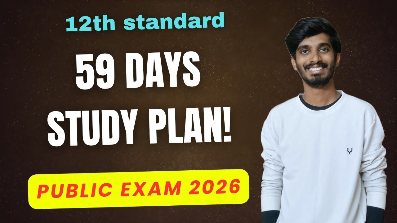 Last 59 Days study plan for Public Exam 2026!|New Year 2026 Plan🔥|TN Class12|Important!! 