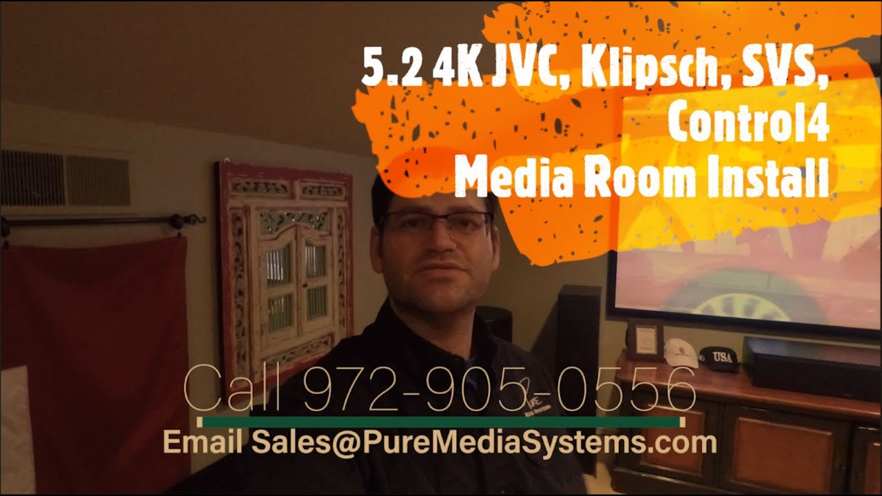 5.2 Klipsch & SVS 4K Media Room - JVC Projector, Klipsch, SVS, Control4, Marantz, Sony - Dallas, TX