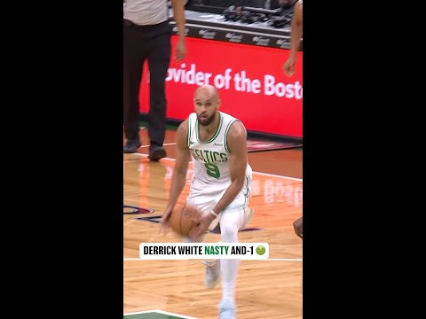 Derrick White with the NASTY and-1 🤢