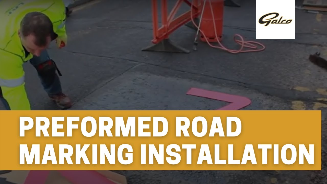 Installation of Preformed Thermoplastic Road Marking