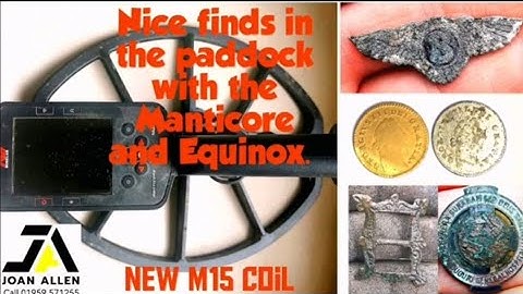 #minelab #manticore on paddock testing M15 coil and Danny with his Equinox