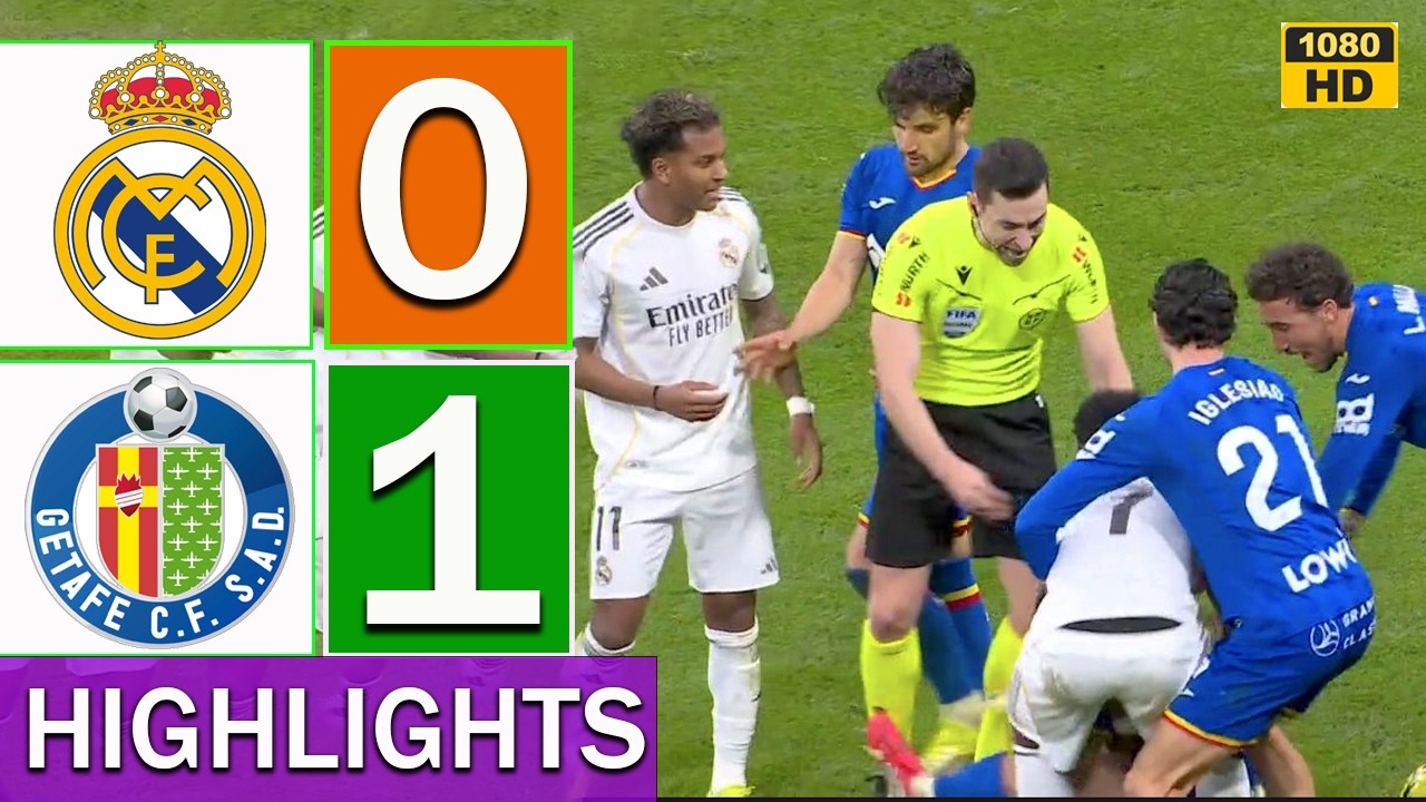 Real Madrid vs Getafe 0-1 Extended Highlights & All Goals 2026 HD