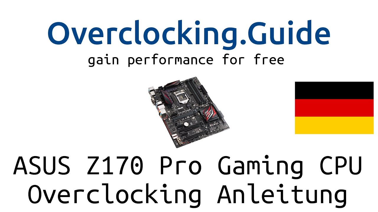 ASUS Z170 Pro Gaming [CPU OC Guide] Overclocking.Guide 6600K 6700K