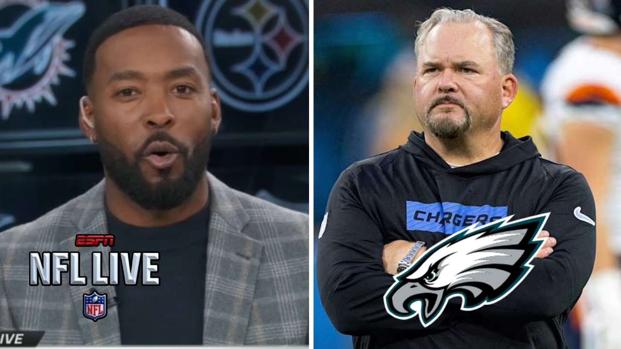 NFL LIVE | "Greg Roman to Eagles" - Andrew Hawkins on Chargers fire offensive coordinator Greg Roman