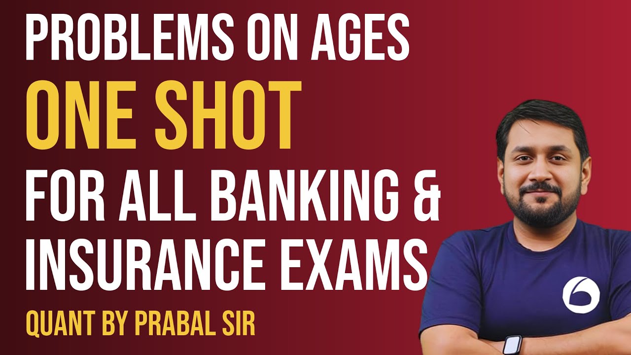 Ages One Shot | Basic to Advanced | Quantitative Aptitude | All Banking Exams | Oliveboard
