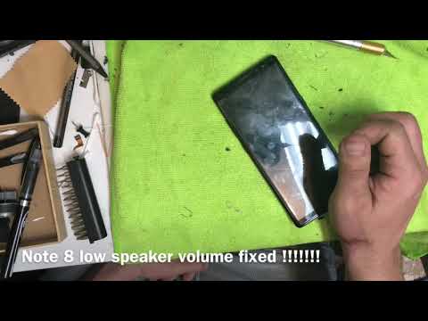 Note 8 low speaker problem fix