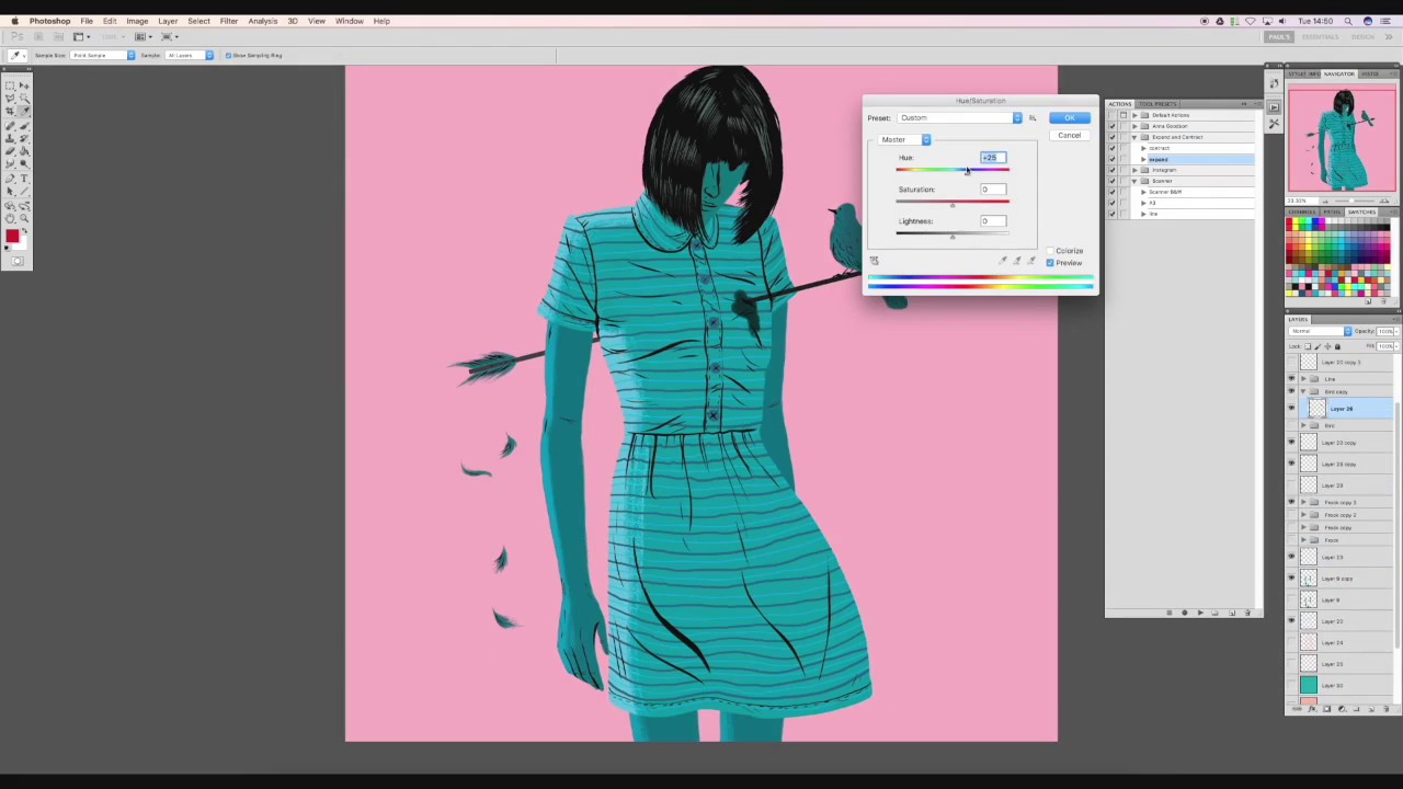 Making of MOBILE artwork by Paul Blow.