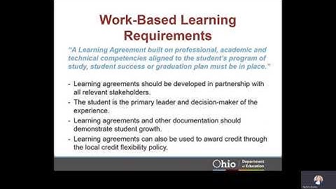 Work Based Learning Overview