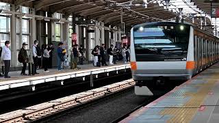 【JR東日本】E233系0番台T6編成　武蔵境駅通過