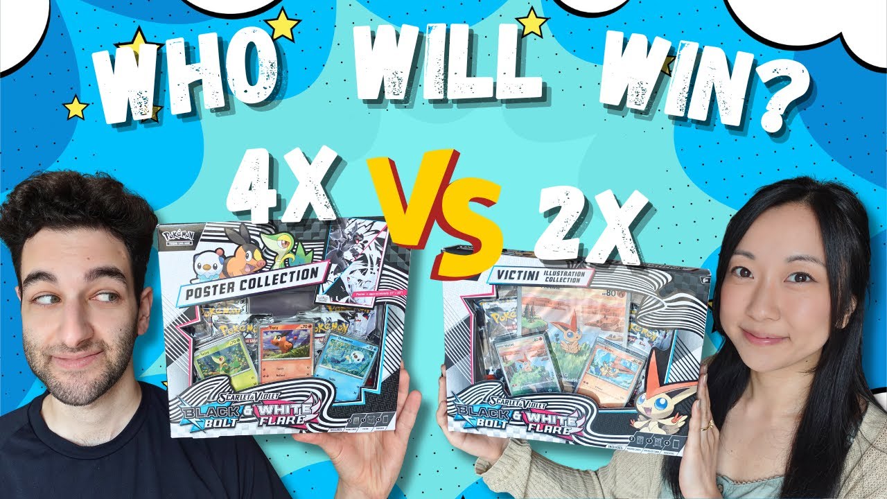 We Open Pokemon Black Bolt & White Flare Collection Boxes (STACKED)