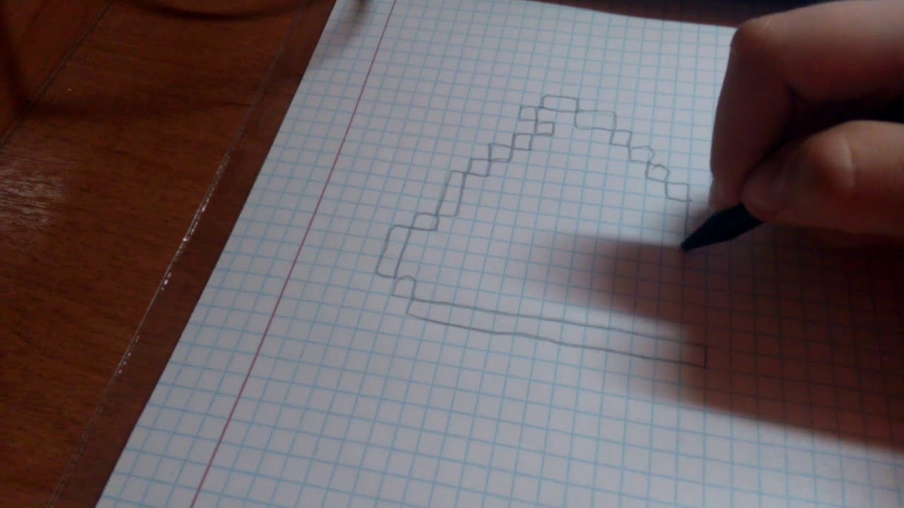 Рисунки по клеточкам какашка