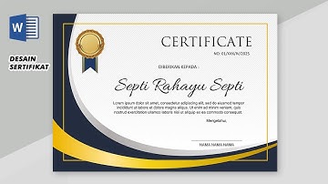 cara mudah membuat sertifikat piagam dengan microsoft word