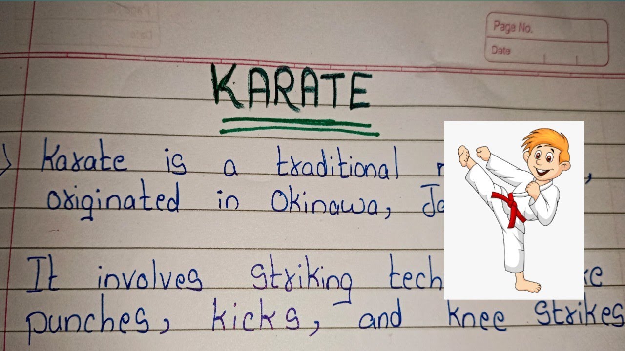 my favourite sport karate essay