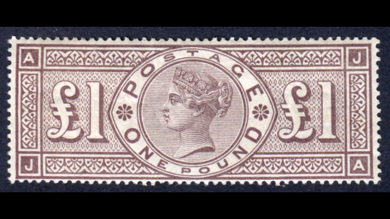 Stamp Collecting Long Pound Surface Printed Stamp of Great Britain