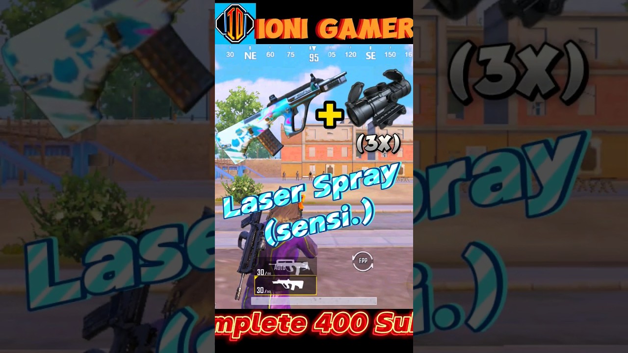 AUG🔥3x laser 🎯 spray sensitivity|zero recoil sensitivity|