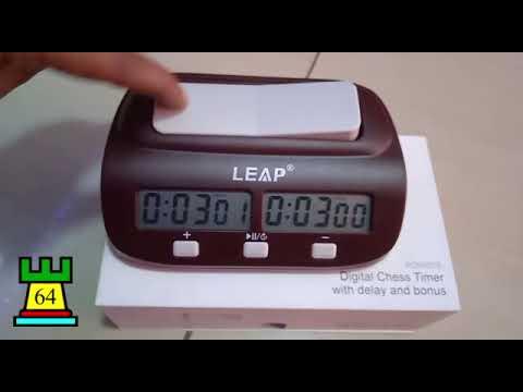 Relógio Digital De Mesa Compacto Para Xadrez Leap Pq9970s
