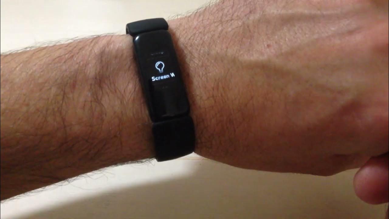 Screen Wake (tilt wrist to display) feature on the Fitbit Inspire 2