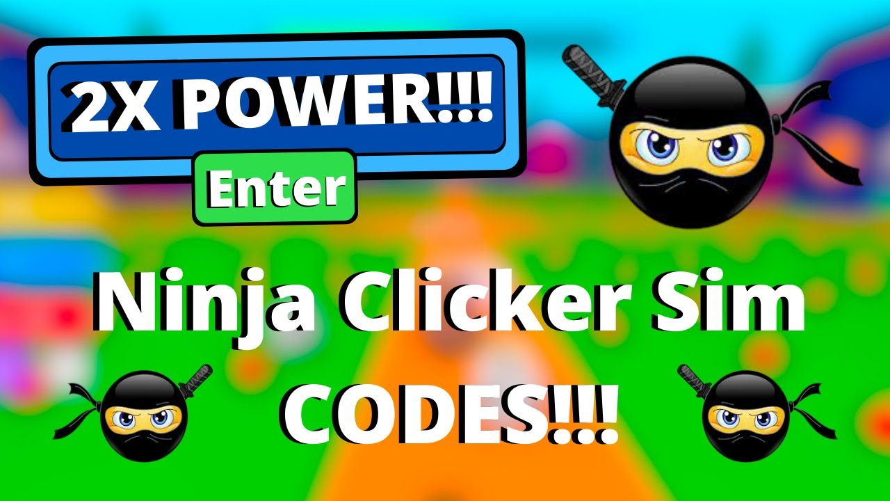 Ninja Clicker Simulator All Codes YouTube
